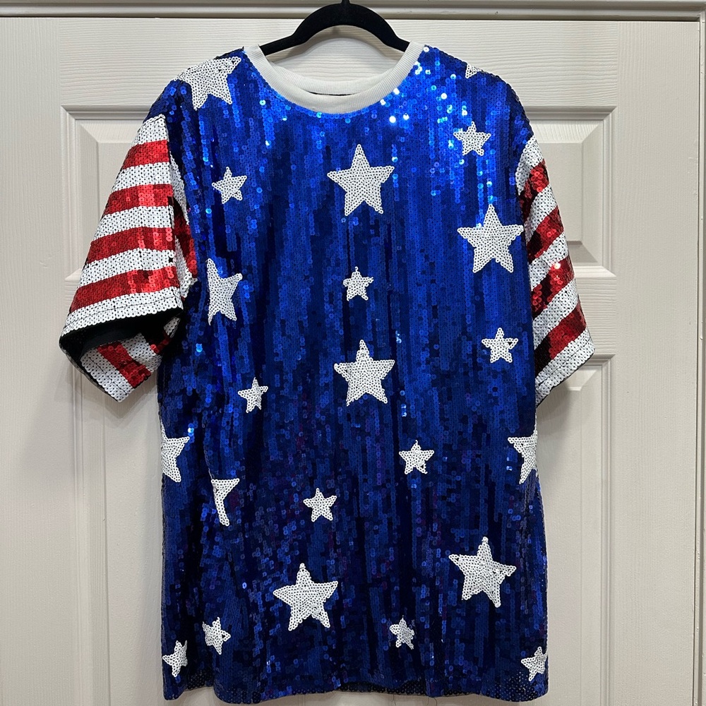 Patriotic Sequin Tunic